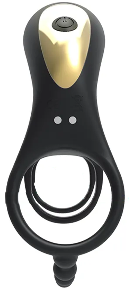 Эрекционное кольцо SenCiciMen Three-Section Sperm Lock Ring (SCMHW327) Black
