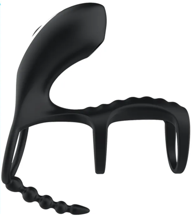 Эрекционное кольцо SenCiciMen Three-Section Sperm Lock Ring (SCMHW327) Black