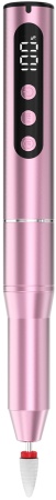 SenCiciMen Cordless Portable Electric Nail Drill 16000 RPM 11 Grinding Heads (VC-21) Pink