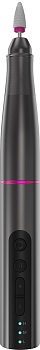 SenCiciMen Cordless Portable Electric Nail Drill 15000 RPM 6 Grinding Heads (VC-08A) Black