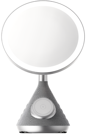 SenCiciMen Multi Functional Mirror with Speaker and Magsafe Charger (SCMW02243) Silver
