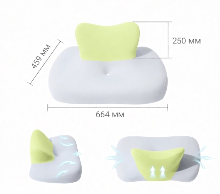 SenCiciMen Orthopedic Pillow BC092 Yellow